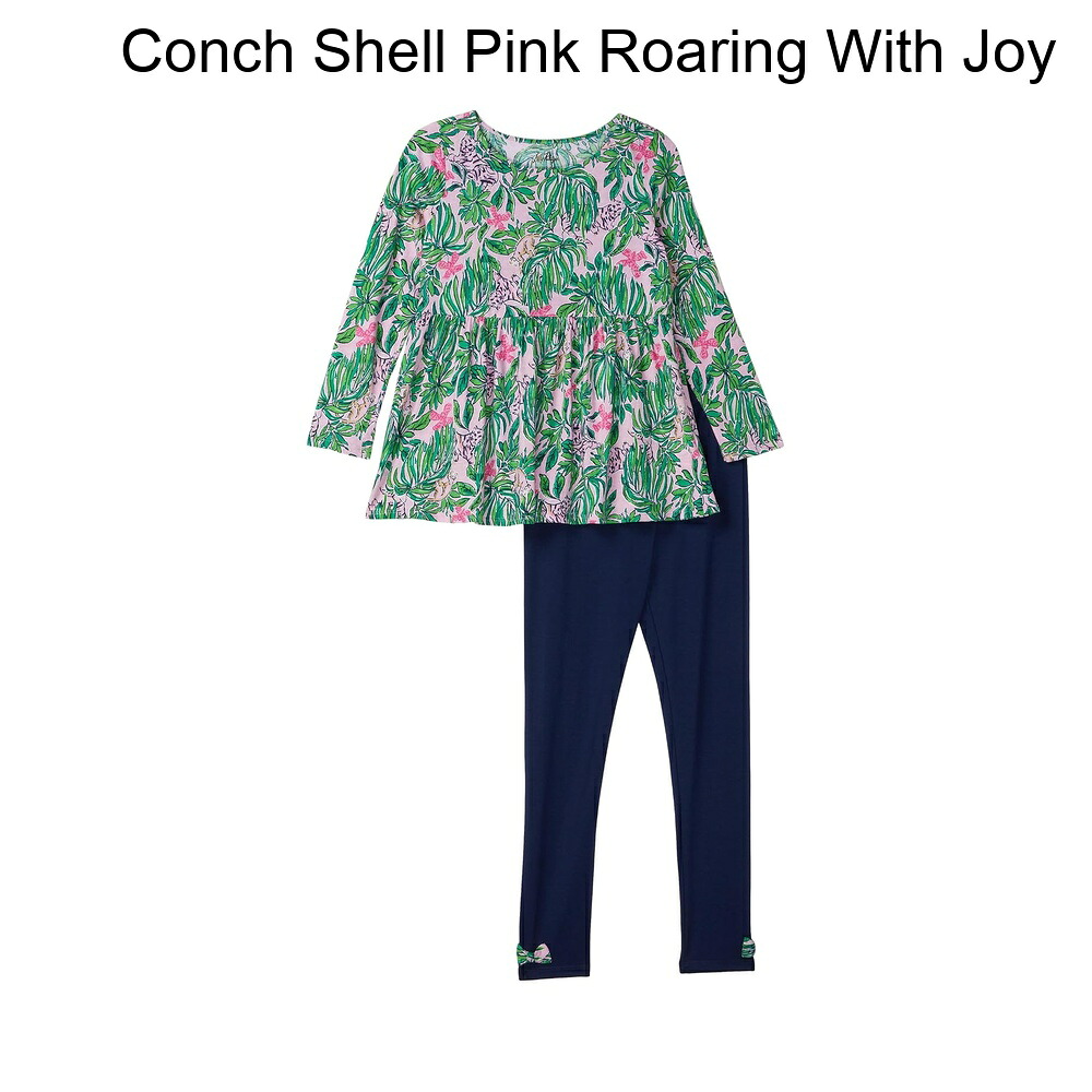 (取寄) リリー・プルリッツ アデラチュニック＆レギンスセット（トドラー/リトルキッズ/ビッグキッズ） lilly pulitzer Adella Tunic & Legging Set (Toddler/Little Kids/Big Kids)｜ジェットラグ店 7,438円