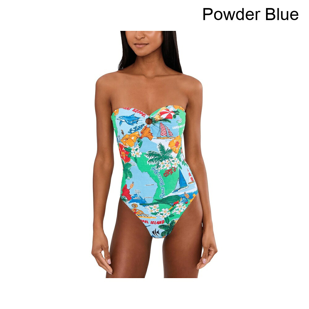 (取寄) シーフォリー ビババケーションバンドゥワンピース seafolly Viva Vacation Bandeau One-Piece|ジェットラグ店