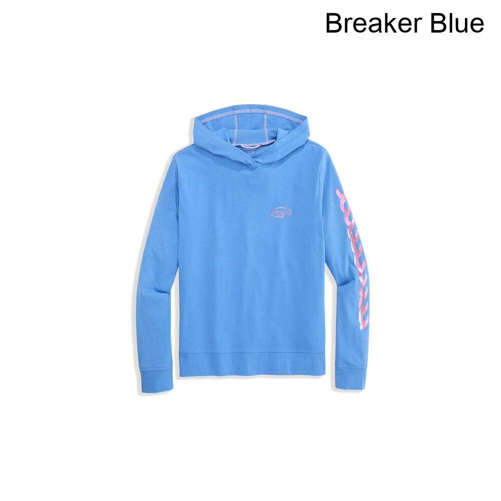 (取寄) ヴィンヤード・ヴァインズ フーディーティー（トドラー/リトルキッズ/ビッグキッズ） vineyard vines Hoodie Tee (Toddler/Little Kids/Big Kids)｜ジェットラグ店