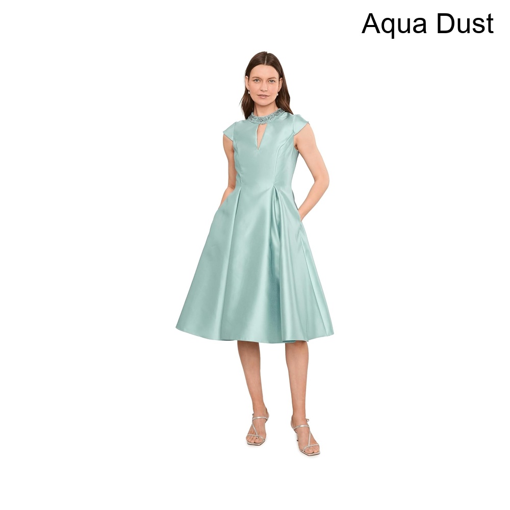 (取寄) アドリアナ・パペル キー ホール ミカド ミディ ドレス adrianna papell Key Hole Mikado Midi Dress｜ジェットラグ店