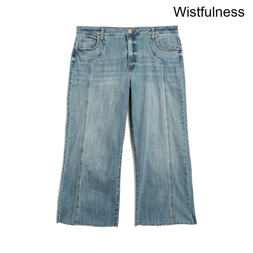 (取寄) カット フロム ザ クロス プラスサイズメグファブアブハイライズワイドレッグインウィストフルネス kut from the kloth Plus Size Meg Fab Ab High-Rise Wide Leg in Wistfulness|ジェットラグ店