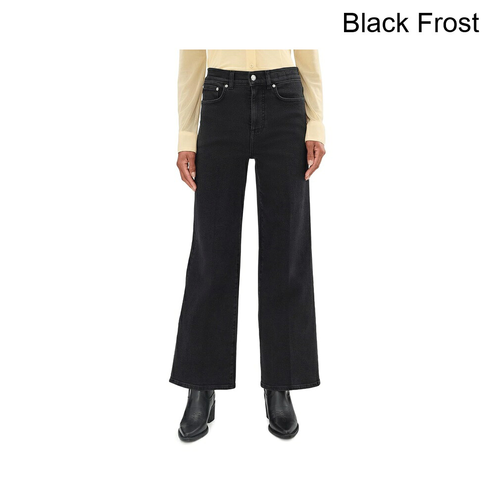 (取寄) メイドウェル ブラックフロストのワイドレッグジーンズ madewell The Wide-Leg Jean in Black Frost｜ジェットラグ店