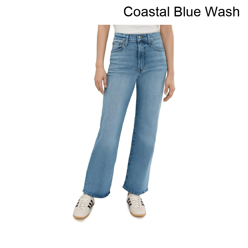 (取寄) メイドウェル コースタルブルーのワイドレッグジーンズ madewell The Wide-Leg Jean in Coastal Blue｜ジェットラグ店