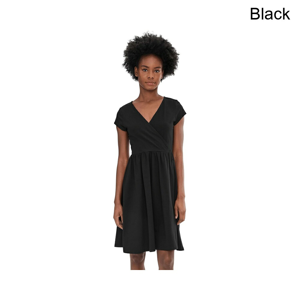 (取寄) パクト フィットアンドフレアクロスオーバードレス pact Fit-and-Flare Crossover Dress|ジェットラグ店