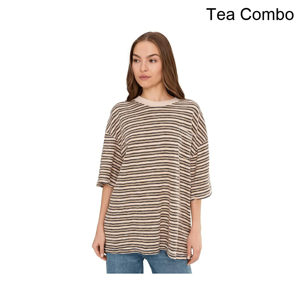 (取寄) フリーピープル オールラブストライプポケットTシャツ free people All Love Stripe Pocket Tee|ジェットラグ店