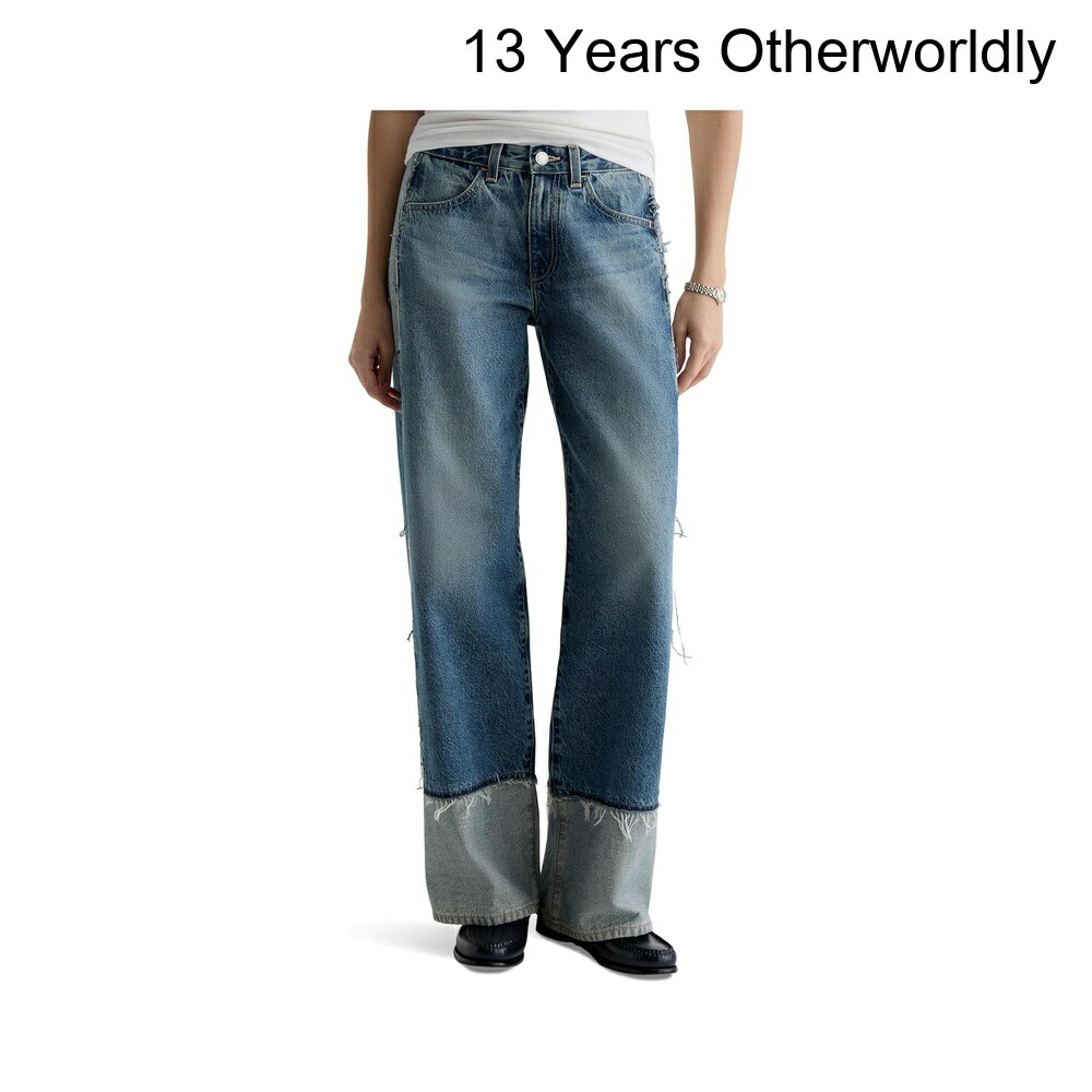 (取寄) エージー・ジーンズ アドリアローライズバギーワイドレッグ13歳オザーワールドリー ag jeans Adria Low Rise Baggy Wide Leg in 13 Years Otherworldly|ジェットラグ店