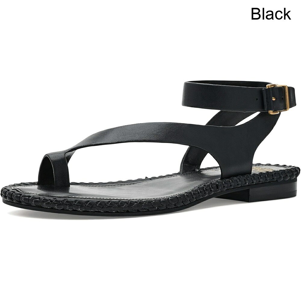 (取寄) ヴィンス・カムート リバスアンクルストラップトゥループフラットサンダル vince camuto Libahs Ankle Strap Toe Loop Flat Sandals｜ジェットラグ店 15,162円