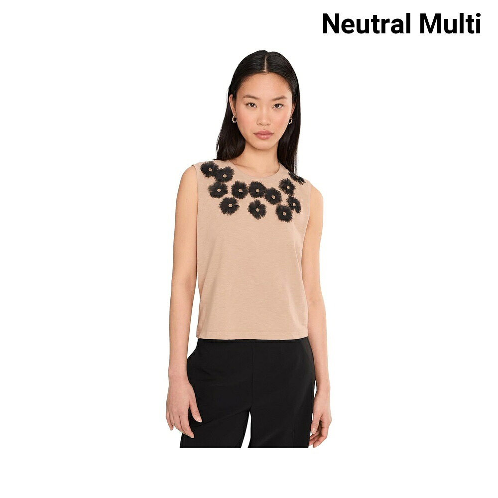 (取寄) ニック+ゾーイ プチオーガンザアップリケタンク nic+zoe Petite Organza Applique Tank｜ジェットラグ店 16,361円