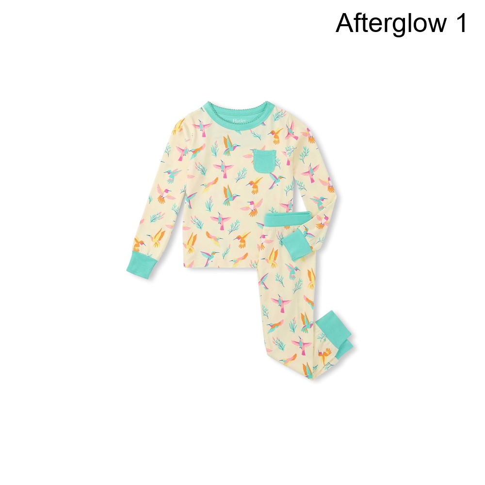 (取寄) ハトリー スプリングタイムハミングバードバンブーパジャマセット（トドラー/リトルキッド/ビッグキッド） hatley Springtime Hummingbirds Bamboo Pajama Set (Toddler/Little Kid/Big Kid)｜ジェットラグ店