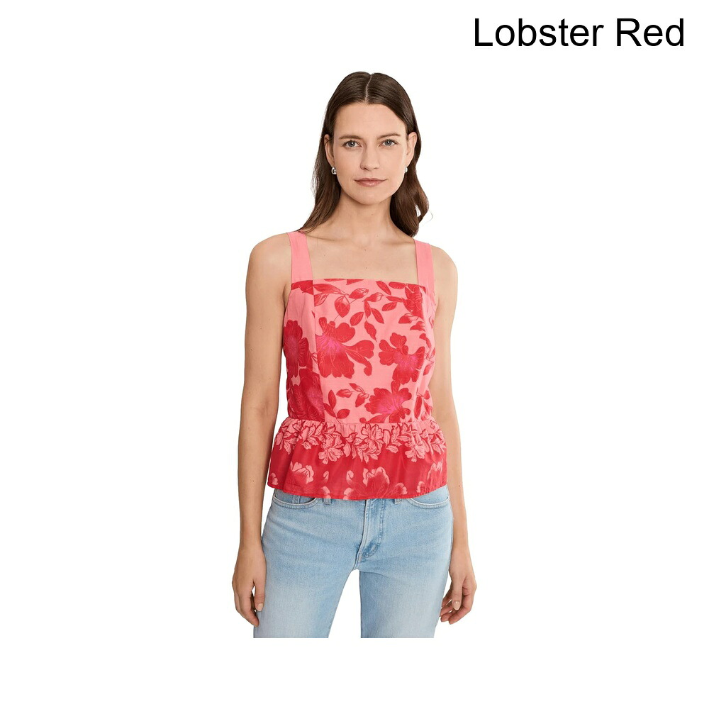 (取寄) ヴィンス・カムート ペプラムノースリーブトップ vince camuto Peplum Sleeveless Top｜ジェットラグ店