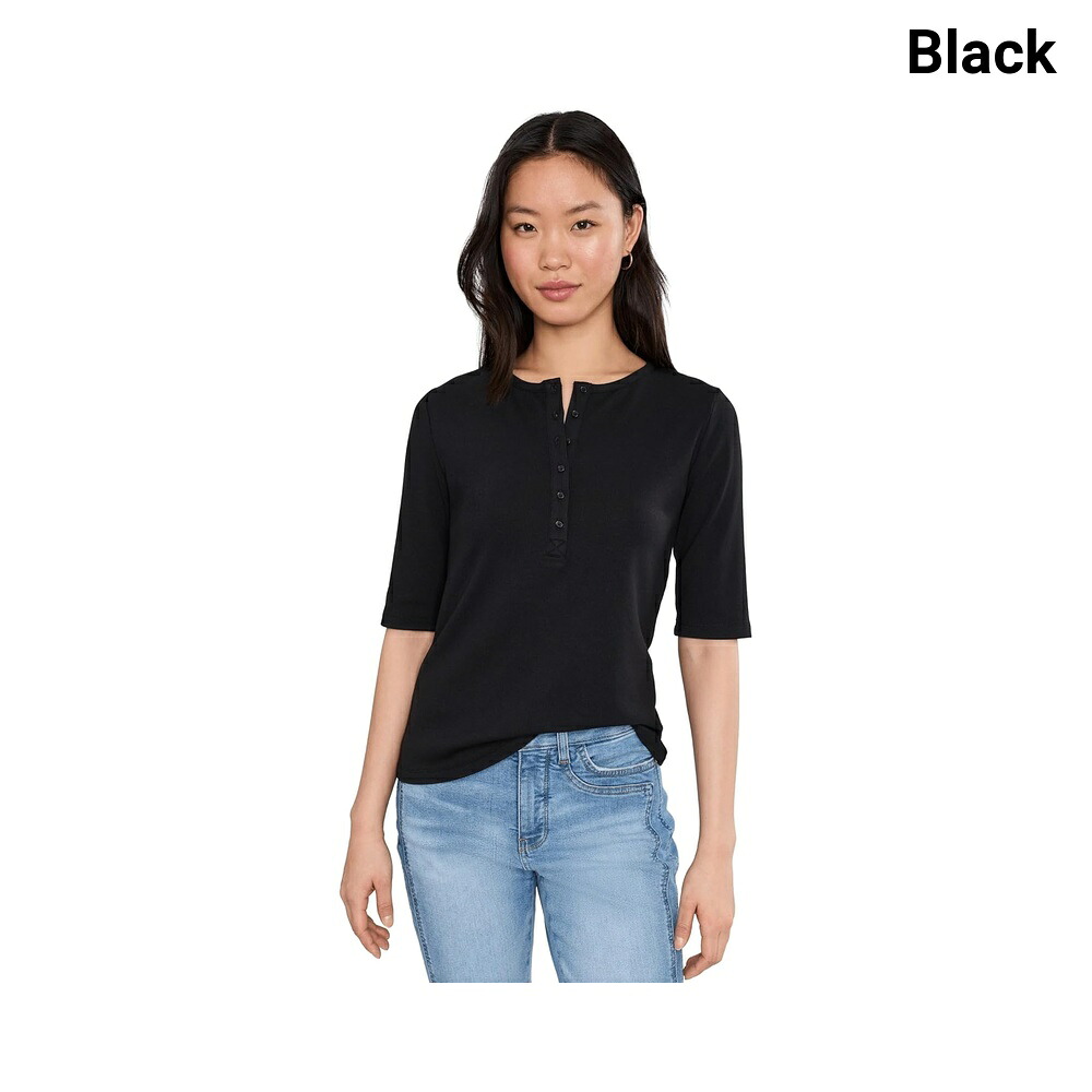 (取寄) エヌワイディージェイ ヘンリートップ nydj Henley Top|ジェットラグ店
