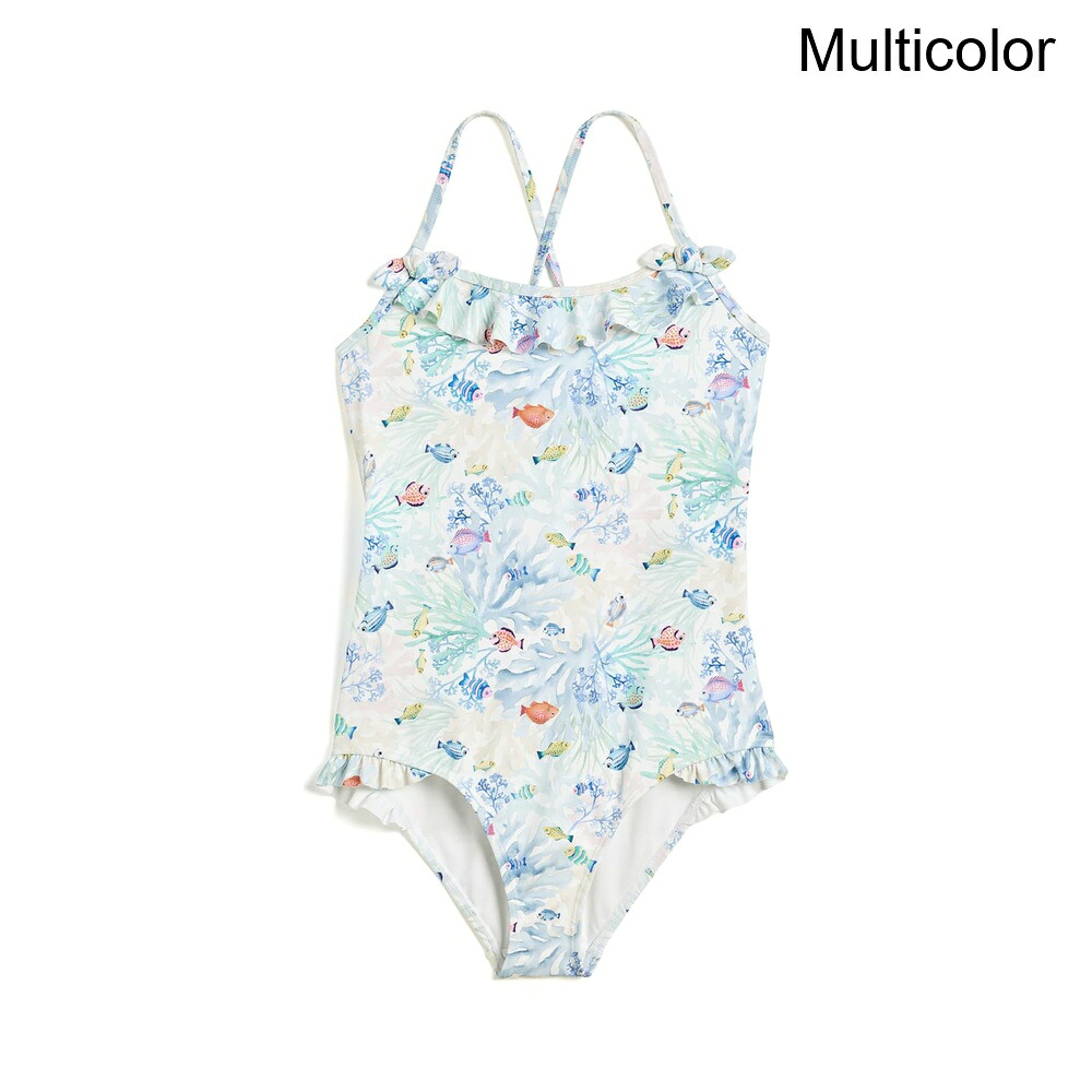 (取寄) ジャニーズ・アンド・ジャック オーシャンワンピース(トドラー/リトルキッド/ビッグキッド) janie and jack Ocean One-Piece (Toddler/Little Kid/Big Kid)|ジェットラグ店