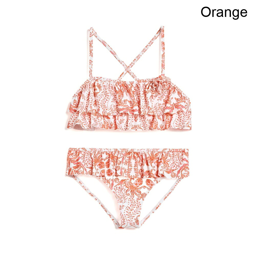 (取寄) ジャニーズ・アンド・ジャック ラッフルツーピース水着(トドラー/リトルキッド/ビッグキッド) janie and jack Ruffle Two-Piece Swim (Toddler/Little Kid/Big Kid)|ジェットラグ店