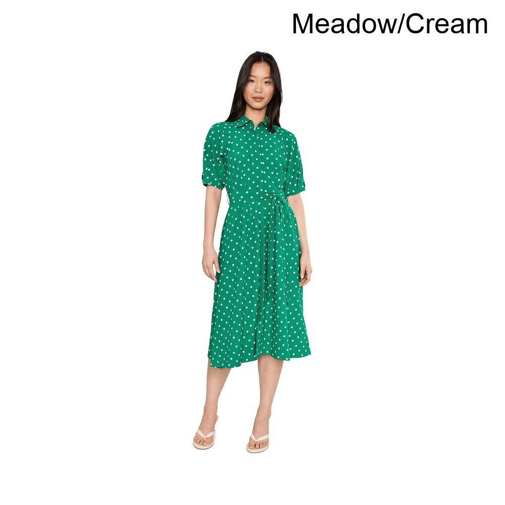 (取寄) カルバン・クライン ポルカドットガーゼセルフタイシャツドレス calvin klein Polka Dot Gauze Self Tie Shirt Dress｜ジェットラグ店