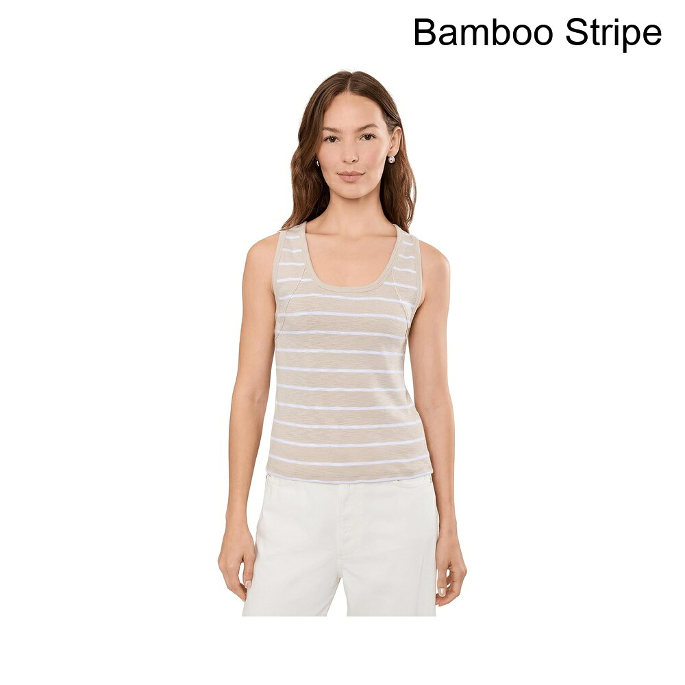 (取寄) リラ・ピー ストライプワイドストラップタンク lilla p Striped Wide Strap Tank｜ジェットラグ店