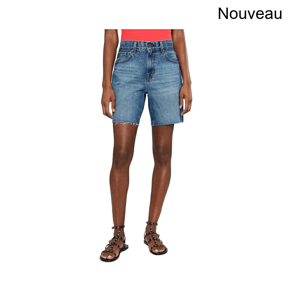 (取寄) エージー・ジーンズ エクスボーイフレンドミッドライズスラウチーショーツインヌーボー ag jeans Ex-Boyfriend Mid-Rise Slouchy Shorts in Nouveau｜ジェットラグ店