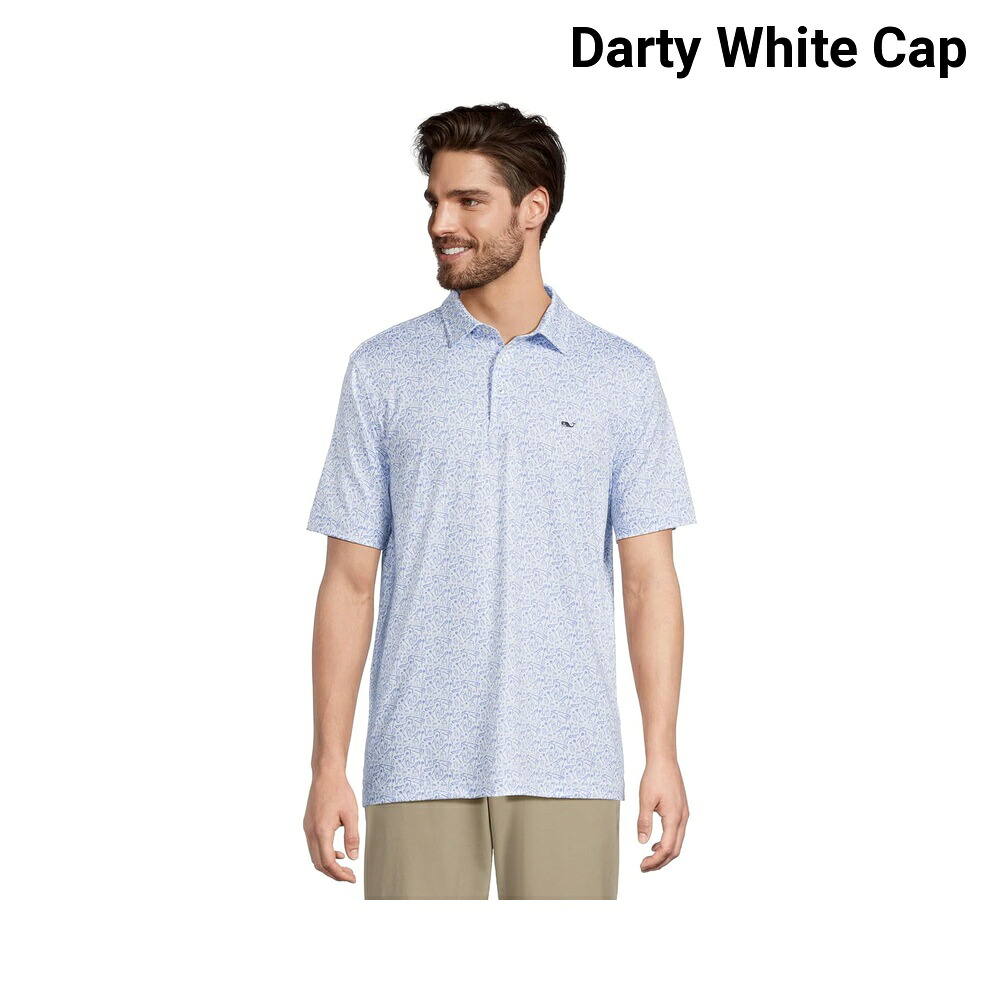(取寄) ヴィンヤード・ヴァインズ プリンテッドサンカティポロ vineyard vines Printed Sankaty Polo|ジェットラグ店