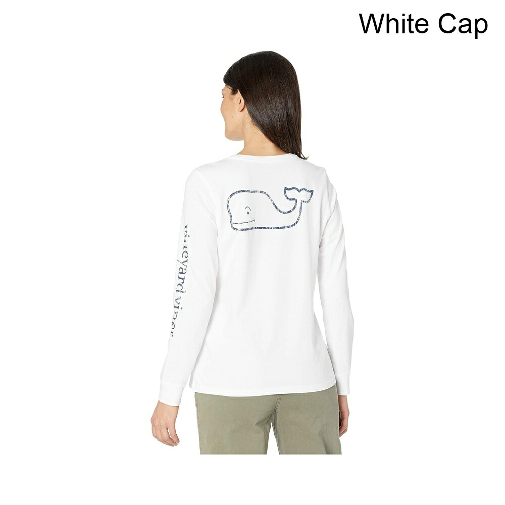 (取寄) ヴィンヤード・ヴァインズ ロングスリーブクジラプリントTシャツ vineyard vines Long Sleeve Whale Print Tee｜ジェットラグ店