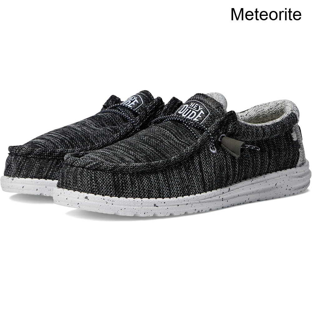 (取寄) ヘイデュード ワリーストレッチミックスリップオンカジュアルシューズ hey dude Wally Stretch Mix Slip-On Casual Shoes|ジェットラグ店
