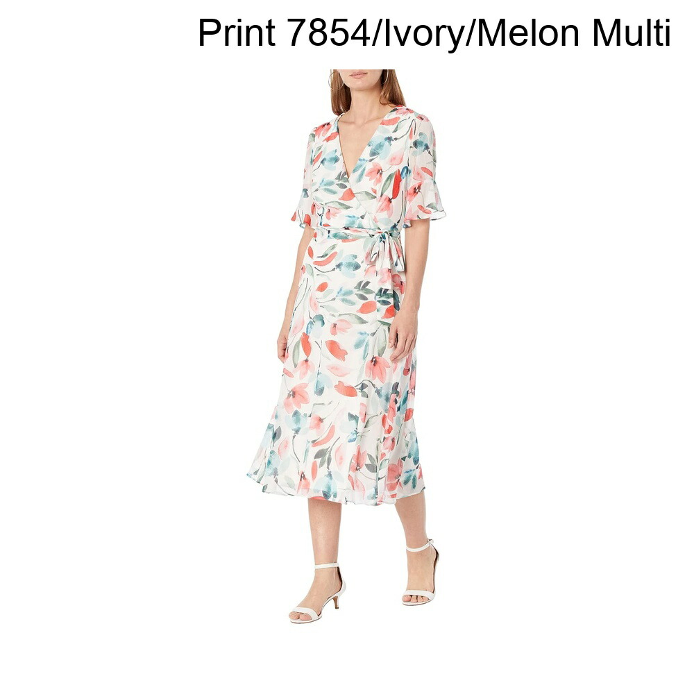 (取寄) ディーケーエヌワイ ショートスリーブタイラップドレス dkny Short Sleeve Tie Wrap Dress｜ジェットラグ店