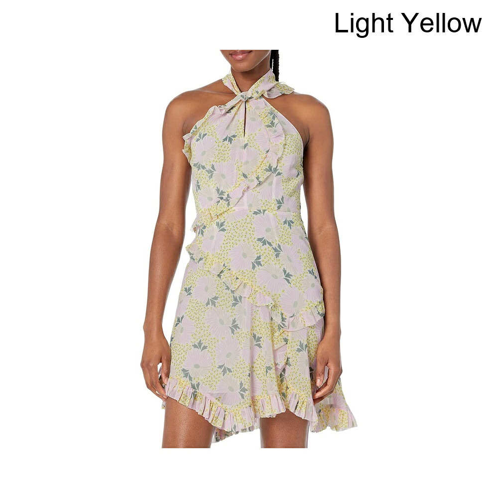 (取寄) テッド・ベイカー サットンツイストネックフリルディテールミニドレス ted baker Suttonn Twist Neck Frill Detail Mini Dress｜ジェットラグ店