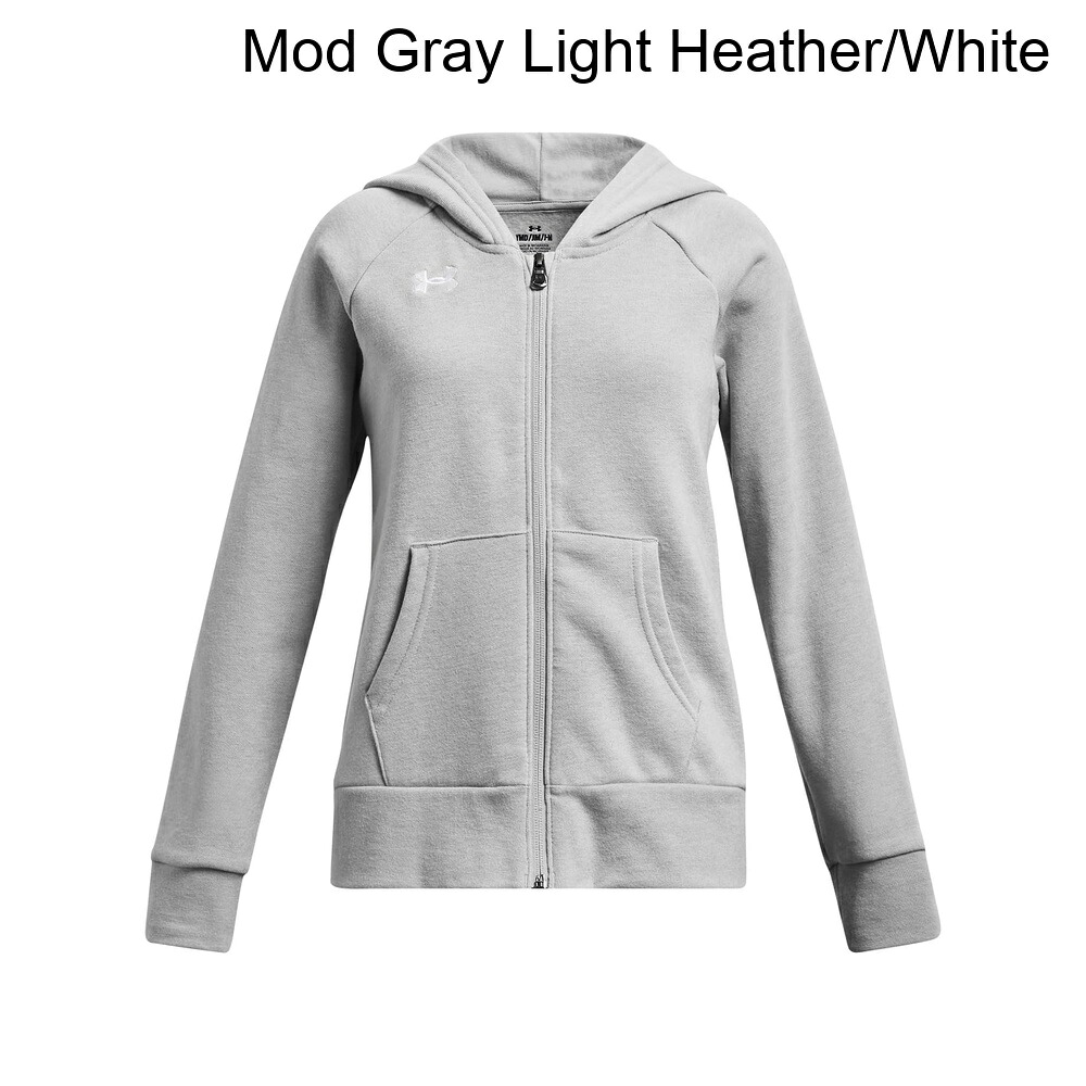 (取寄) アンダーアーマー ライバルフリースフルジップフーディー（ビッグキッズ） under armour Rival Fleece Full Zip Hoodie (Big Kids)｜ジェットラグ店