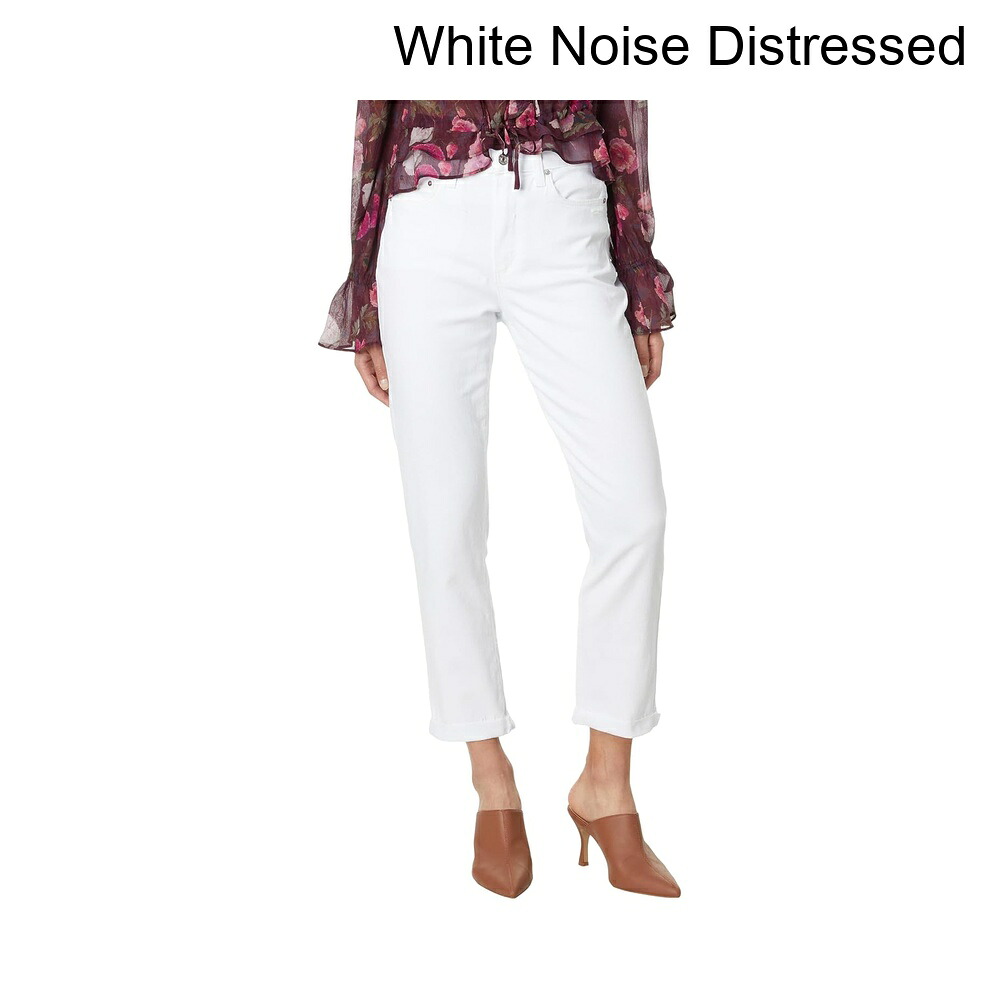 (取寄) ペイジ ハイライズブリジット生地のローヘムカフホワイトノイズディストレスト paige High-Rise Brigitte Raw Hem Cuf in White Noise Distressed｜ジェットラグ店