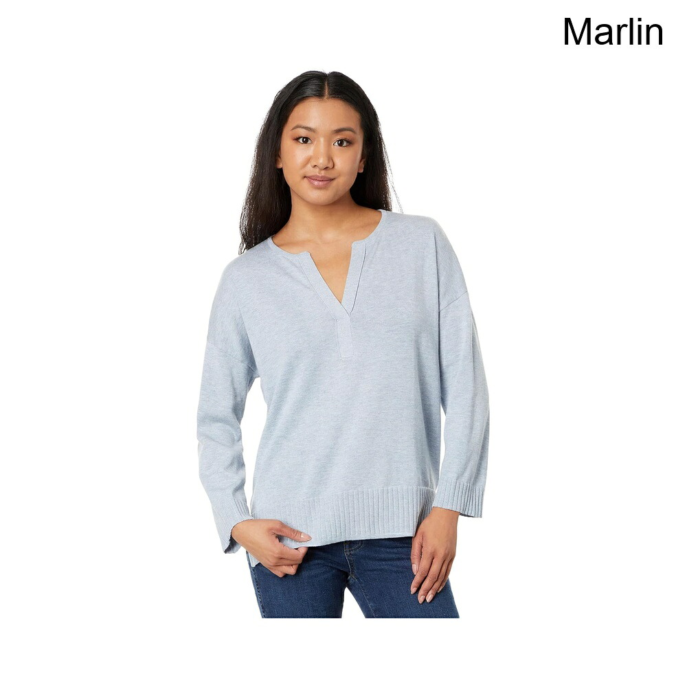 (取寄) リラ・ピー スプリットネックプルオーバーセーター lilla p Split-Neck Pullover Sweater|ジェットラグ店