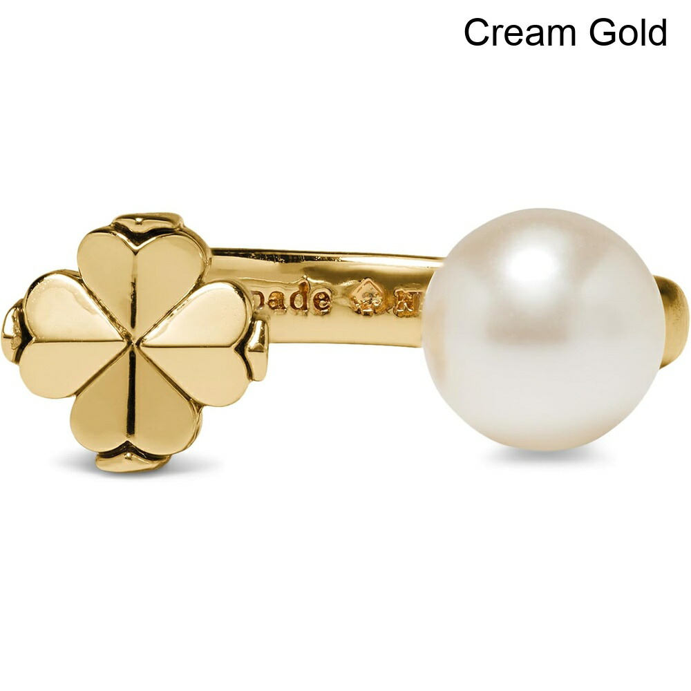 (取寄) ケイト・スペード スパードフラワーパールリング kate spade new york Spade Flower Pearl Ring|ジェットラグ店