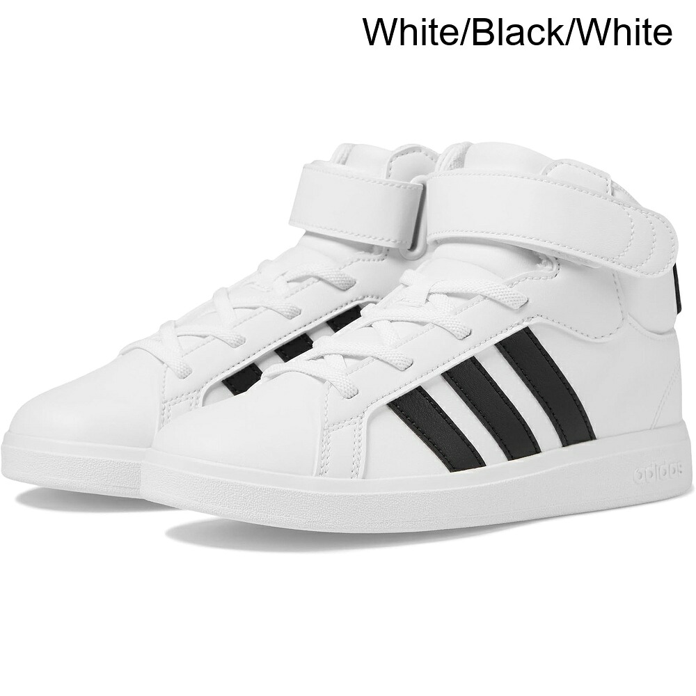 (取寄) アディダス グランドコートミッドシューズ（リトルキッド） adidas Grand Court Mid Shoes (Little Kid)｜ジェットラグ店