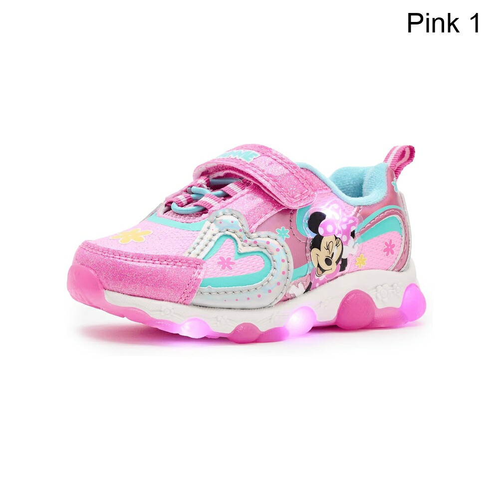 (取寄) ジョスモ ミニーマウスライトスニーカー(幼児/小さな子供用) josmo Minnie Mouse Lighted Sneakers (Toddler/Little Kid)|ジェットラグ店