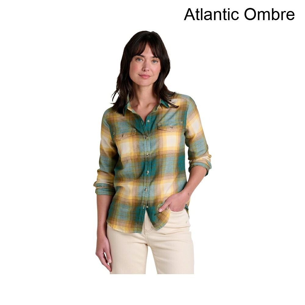 (取寄) トードアンドコー リフォームフランネルロングスリーブシャツ toad&co Re-Form Flannel Long Sleeve Shirt|ジェットラグ店