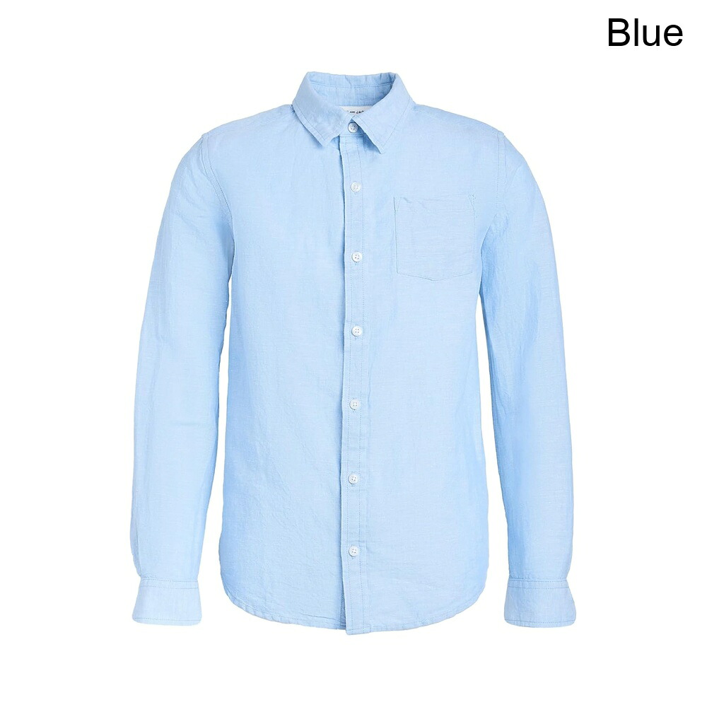 (取寄) ジャニーズ・アンド・ジャック リネンロールアップシャツ（トドラー/リトルキッズ/ビッグキッズ） janie and jack Linen Roll Up Shirt (Toddler/Little Kids/Big Kids)｜ジェットラグ店