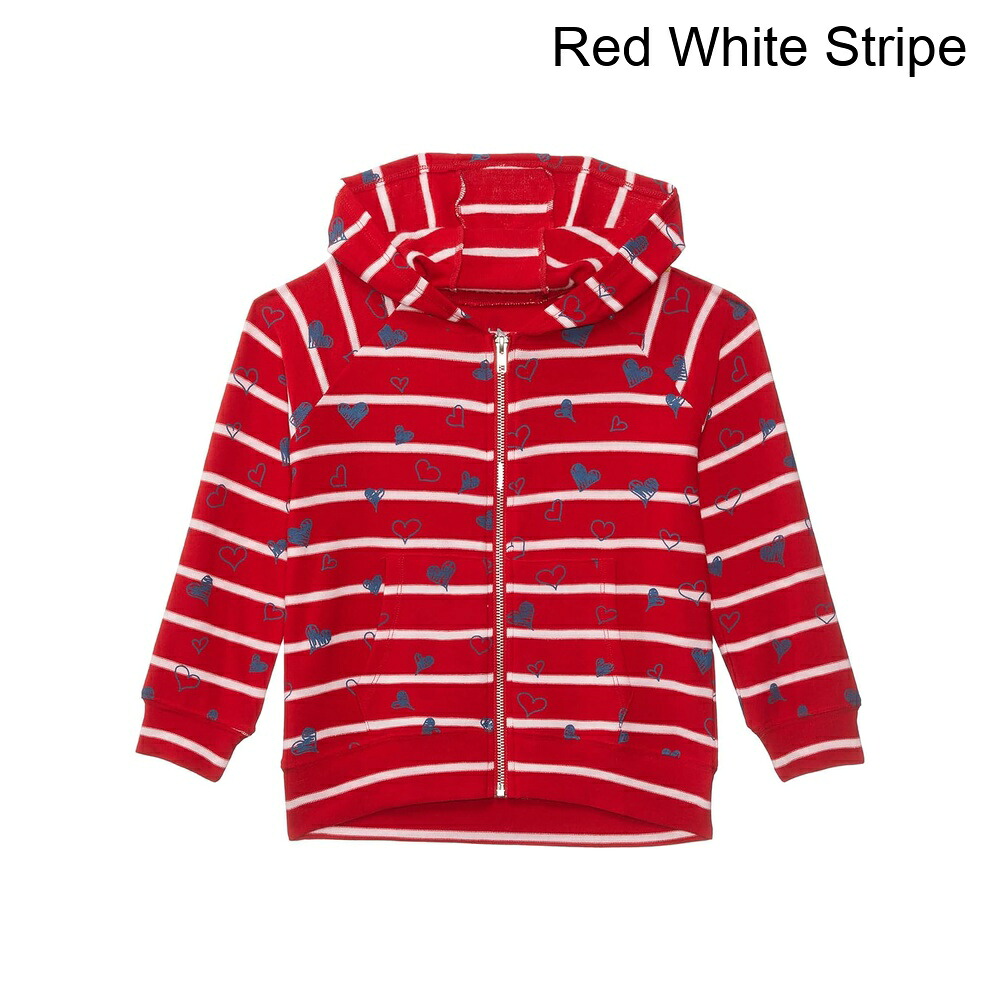 (取寄) チェイサー ハートストライプジップアップフーディー（リトルキッズ/ビッグキッズ） chaser Heart Stripe Zip-Up Hoodie (Little Kids/Big Kids)｜ジェットラグ店