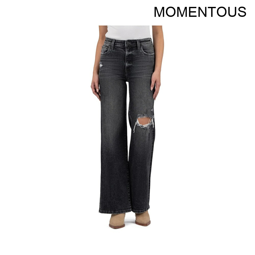 (取寄) カット フロム ザ クロス ジョディハイライズワイドレッグバックポケットレギュラーヘム kut from the kloth Jodi High-Rise Wide Leg Back Pockets Regular Hem|ジェットラグ店
