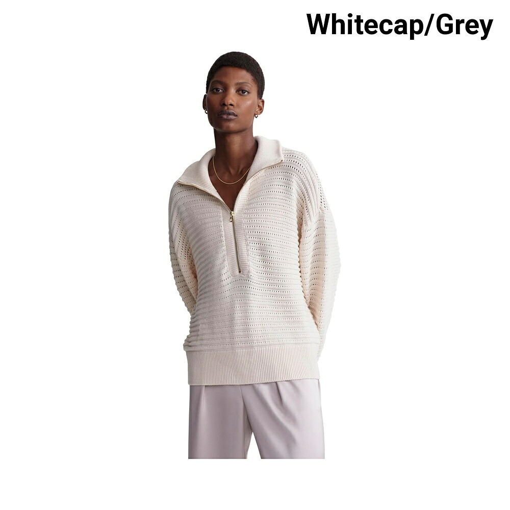 (取寄) ヴァーレイ タラポイントエル1/2ジップ varley Tara Pointelle 1/2 Zip|ジェットラグ店