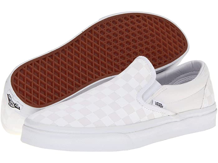 取寄 バンズ クラシック音楽 スリッポン 軸 クラシックス Vans Classic Slip On Core Classics Checkerboard True White True White Vans バンズ メンズ シューズ スリッポン Shoes 商標名 Klubwino Pl