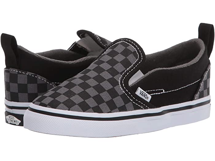 取寄 バンズ スリッポン V Vans Kids Slip On V Infant Toddler Checkerboard Black Pewter Vans バンズ キッズ シューズ スリッポン モカション スニーカー ブランド Pasadenasportsnow Com