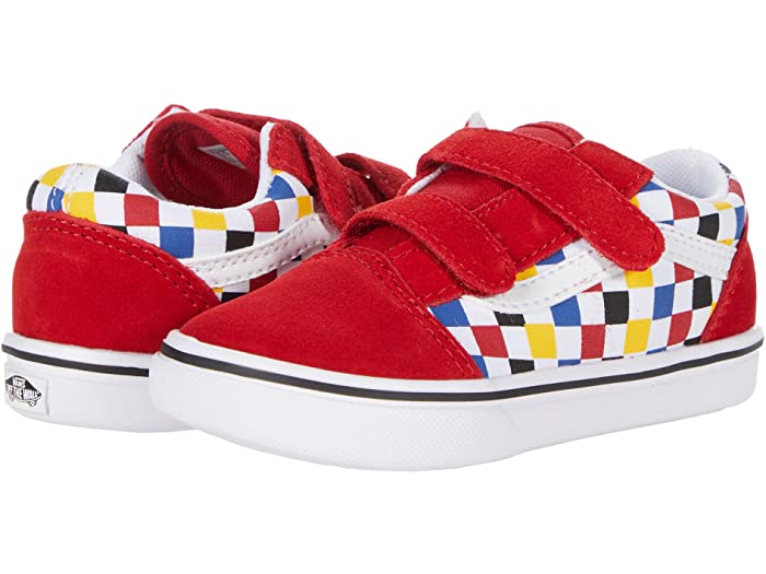 Vans バンズ キッズ ベビー 幼児 シューズ スニーカー ブランド Shoes カジュアル ストリート 大きいサイズ 取寄 バンズ ニュー スクール V Vans Kids Comfycush New Skool V Infant Toddler Checkerboard Multi Black Rkslegal Com