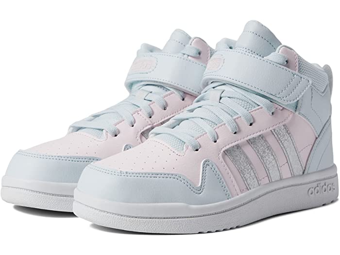 (取寄)アディダス ガールズ キッズ ポストムーブ ミッド (リトル キッズ ビッグ キッズ) adidas Girl's Kids Postmove Mid (Little Kid Big Kid) Almost Pink Blue Tint White