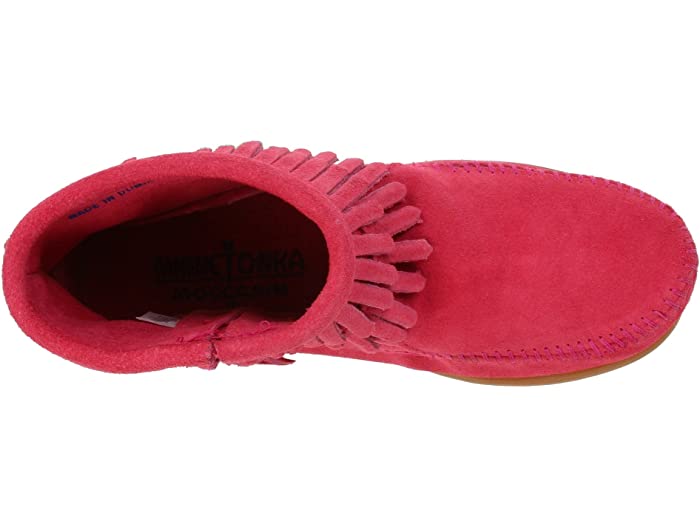 取寄 ミネトンカ ガールズ キッズ 陣営 ジップ ダブル フリンジ トドラー リトル キッズ ビッグ キッズ Minnetonka Girl S Kids Side Zip Double Fringe Toddler Little Kid Big Kid Hot Pink Suede Geo2 Co Uk