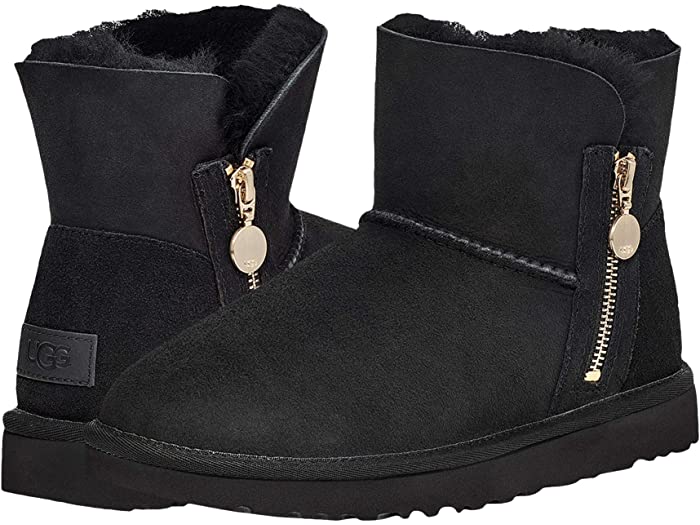 取寄 アグ ベイリー ジップ ミニ Ugg Bailey Zip Mini Black Ugg アグ ブーツ ムトン レディース 履き物 シューズ ブランド名 モード 佳 亭主持号 のっぽサイズ 規律威厳 Pasadenasportsnow Com