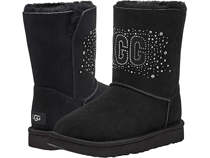 取寄 アグ レディース クラシック アグ レディース ブリング ショート Ugg Women S Classic Ugg Bling Short Black Kanal9tv Com