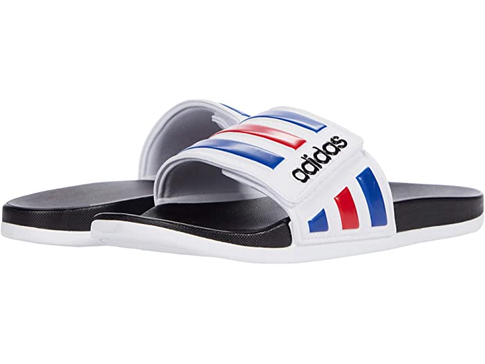 取寄 アディダス アディレッタ コンフォート Adidas Adilette Comfort Adj White Team Royal Blue Scarlet Adidas アディダス サンダル メンズ 運動サンダル ブランド 略式 流行り物 物凄いサイズ ビックサイズ スポーツ 表どおり Klubwino Pl