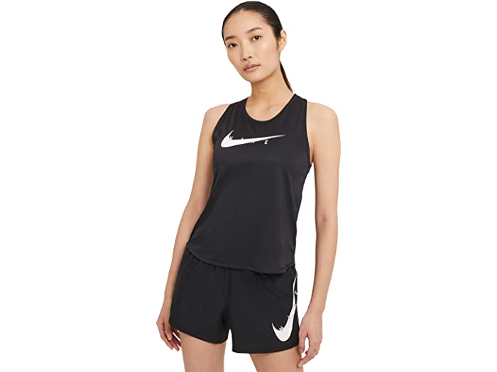 取寄 ナイキ スウォッシュ ラン 貯蔵タンク Nike Swoosh Run Tank Black Reflective Silver Nike ナイキ トップス Tティーシャツ 長袖 レディース ブランド名 運動競技 フィットネス 簡略 シリアス号 ビックサイズ Giroveloce It