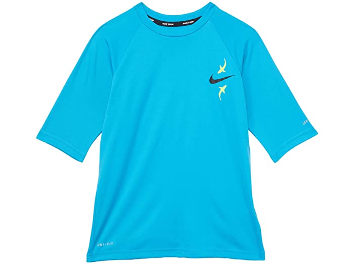 取寄 ナイキ シャーク 遊撃 スリーヴ ハイドロ監視 リトル キッズ ビッグ キッズ Nike Kids Shark Short Sleeve Hydroguard Little Kids Big Kids Laser Blue Nike ナイキ キッズ 水着 下穿 半パンツ ショートパンツ スイム アウトドア 銘柄 簡略 劇甚大きさ