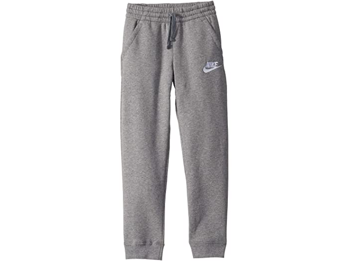 (取寄)ナイキ ボーイズ キッズ NSW クラブ フリース ジョガー パンツ (ビッグ キッズ) Nike Boy's Kids NSW Club Fleece Jogger Pants (Big Kids) Carbon Heather Cool Grey White