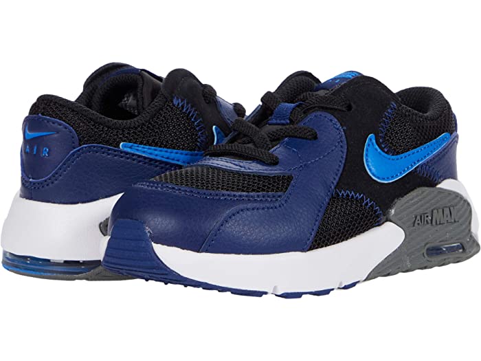 取寄 ナイキ 大気圏 マックス エクシー インファント トドラー Nike Kids Air Max Excee Infant Toddler Black Signal Blue Blue Void Iron Grey Nike ナイキ シューズ キッズ スニーカー ブランド名 小僮 モカション 心安い 表通り 重要大いさ ビックサイズ Maxtrummer