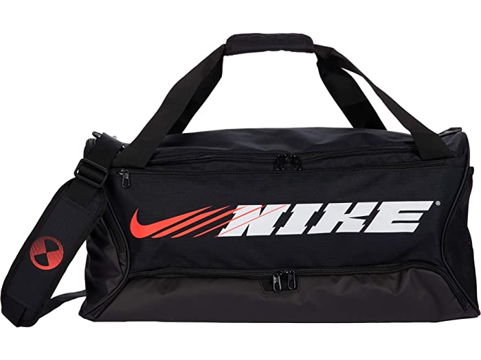 取寄 ナイキ ブラジリア スモール ダッフル スポーツ ダウン グラフィック Nike Brasilia Small Duffel 9 0 Sport Clash Graphic Black Black White Nike ナイキ ダッフルカバン ボストンバッグ バッグ Bag フィジカルフィットネス 練磨 商標名 スポーツ 非公式