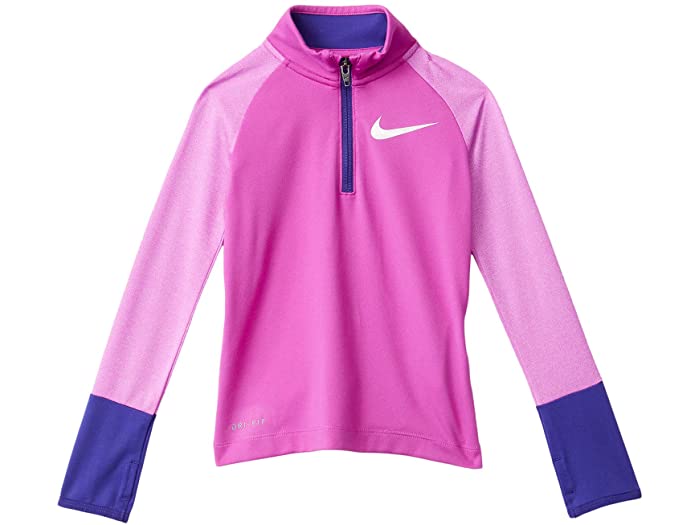 取寄 ナイキ 乾いた相応う ロング 羽袖 1 2 ジップ 極致 リトル キッズ Nike Kids Dri Fit Long Sleeve 1 2 Zip Top Little Kids Hyper Magenta Nike ナイキ キッズ 長袖tティーシャツ ロングスリーブ シャツ 下穿き トップス 少童 レディース号数